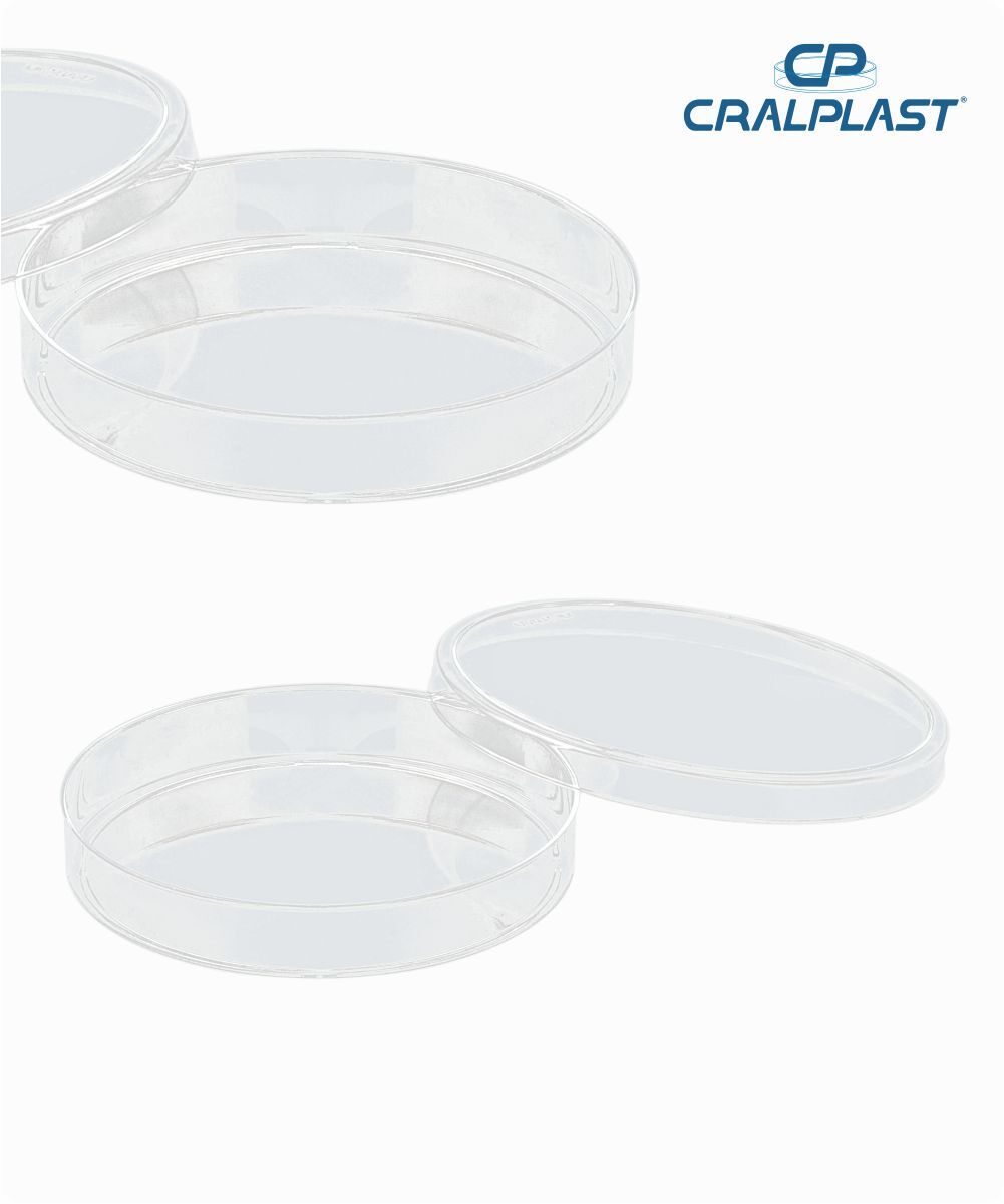 Placa de petri PS 90mmx15mm lisa